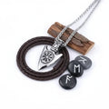 Viking Vegvisir necklace Stainless Steel Norse Compass Pendant for Men